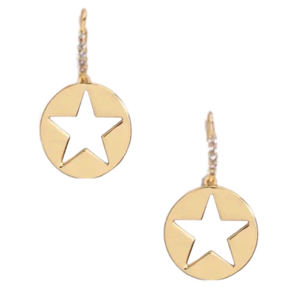 KATE SPADE • Gold Symbols Spade Collection Star Earrings
